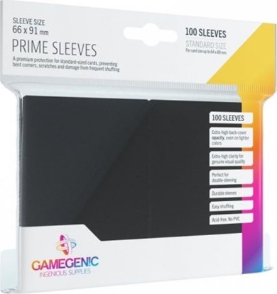 Picture of Gamegenic Gamegenic: Prime CCG Sleeves (66x91 mm) - Black, 100 sztuk