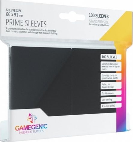 Picture of Gamegenic Gamegenic: Prime CCG Sleeves (66x91 mm) - Black, 100 sztuk