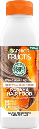Изображение Garnier Fructis Hair Food Papaya Odżywka regenerująca do włosów zniszczonych 350ml