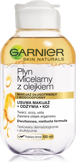 Picture of Garnier Skin Naturals Pyn micelarny z olejkiem dwufazowy 100ml