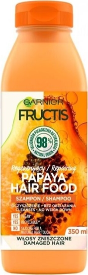 Изображение Garnier Szampon do wosów Fructis Papaya Hair Food 350 ml