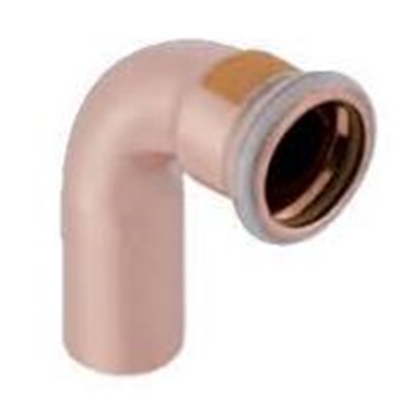 Изображение Geberit Kolano 90° Mapress Kupfer Gas jednokielichowe 18mm (34508)