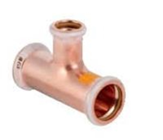 Изображение Geberit Trójnik Mapress Kupfer Gas redukcyjny DN 20/15/20 (34537)