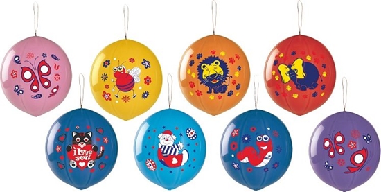 Picture of Gemar Balony GPBD1 pastelowe, PIKA z nadrukiem Lux - mix / 25 szt.