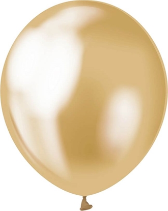 Attēls no Gemar Balony lateksowe platynowe złote - 30 cm - 50 szt. uniwersalny