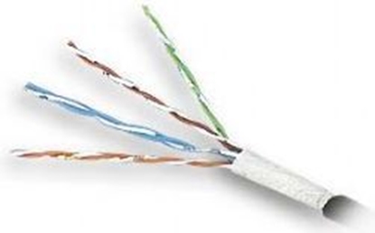 Изображение Gembird kabel instalacyjny FTP, 4x2, kat. 5e, 7*0,18mm CCA linka 305m, szary KAT-5 305M