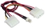 Attēls no Gembird Molex x2 - 3-pin, 0.15m, Biay (CCPSU5)