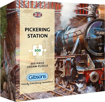 Изображение Gibsons Puzzle 500 Stacja kolejowa w Pickering/Anglia G3