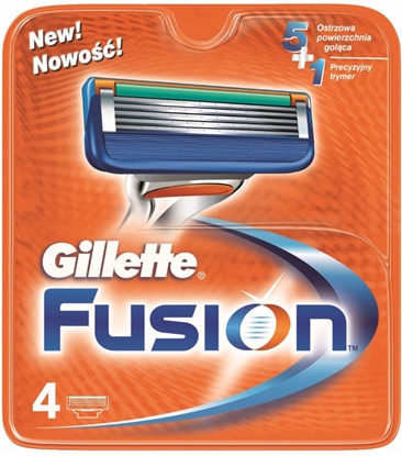Attēls no Gillette Fusion Manual 4 wkłady do maszynki do golenia