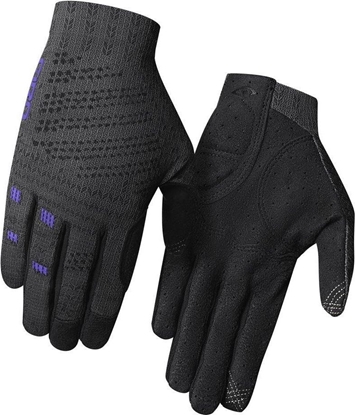 Attēls no Giro Rkawiczki damskie GIRO XNETIC TRAIL W dugi palec titanium electric purple roz. L (obwód doni 190-204 mm / d. doni 185-195 mm)