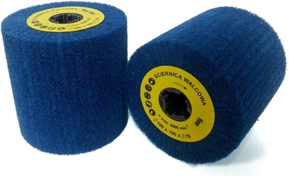 Изображение Glob ciernica listkowa walcowa z wókniny cyrkonowej 100 x 100 x 19mm FINE (GLOB-SLW-10019-FINE-CYRKON)