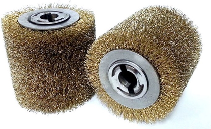 Attēls no Glob Szczotka do postarzania drewna z drutu mosidzowanego 100 x 100 x 19mm (GLOB-SZ-DRUT)