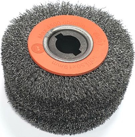 Picture of Glob Szczotka tarczowa fi 100x48mm z drutu stalowego falowanego z otworem zabierakowym fi 19mm