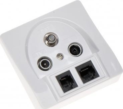 Picture of Gniazdo Kocowe GAR-SAT/2RJ (R-TV SAT+RJ45+RJ11)