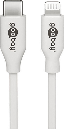 Attēls no Goobay Lightning - USB-C USB charging and sync cable, 2 m, white USB-C male Apple Lightning male (8-pin)