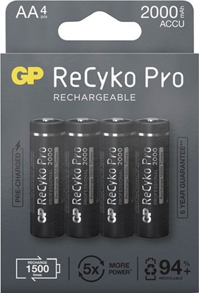 Attēls no GP Bateria ReCyko Pro AA / R6 2000mAh 4 szt.