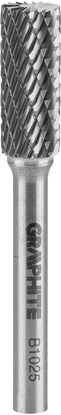 Attēls no Graphite FREZ DO METALU HM TYP B (WALCOWY Z OSTRZAMI NA GÓRZE) 10 X 25 MM TRZPIE 6 X 45 MM 55H357 GRAPHITE