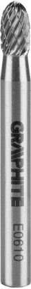 Attēls no Graphite FREZ DO METALU HM TYP E (OWALNY) 6 X 10 MM TRZPIE 6 X 45 MM 55H363 GRAPHITE