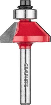 Attēls no Graphite Frez widiowy (Frez ksztatowy z oyskiem, HM, 26.6 x 9.52 mm, trzpie 6 mm)