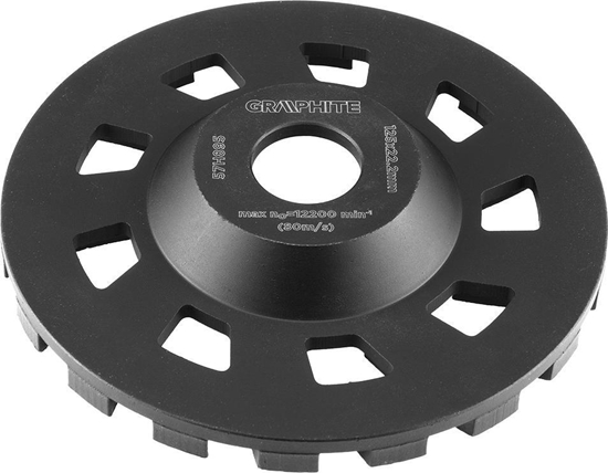 Изображение Graphite Tarcza diamentowa (Tarcza diamentowa szlifierska 125 x 22.2 x 5 mm, segment C)