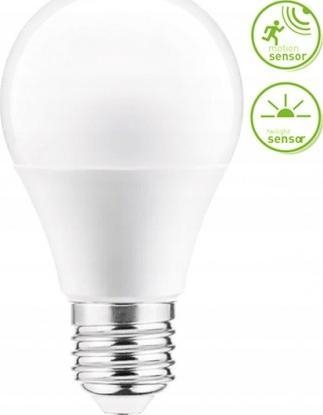 Изображение GTV arówka LED E27 10W A60 810lm 4000K z czujnikiem mikrofalowym i zmierzchowym LD-A60CM4-10Wofal. i zmierzchowym LD-A60CM4-10W