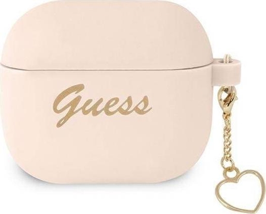 Picture of Guess Etui ochronne Silicone Charm Collection do AirPods 3 GUA3LSCHSP róowe