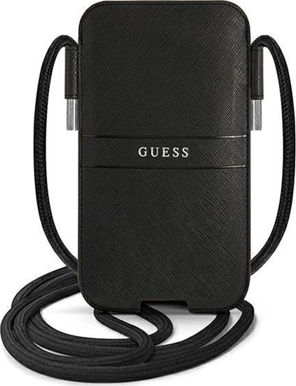 Изображение Guess Guess Torebka GUPHMPSASBBK 6,1" czarny/black Saffiano Strap