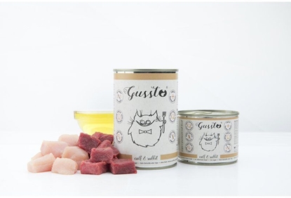 Attēls no GUSSTO Puszka karmy dla kota z cielcin i królikiem Fresh Calf Rabbit 200g