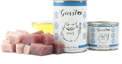 Изображение GUSSTO Puszka karmy dla kota z indykiem i tuńczykiem Fresh Turkey Tuna 200g
