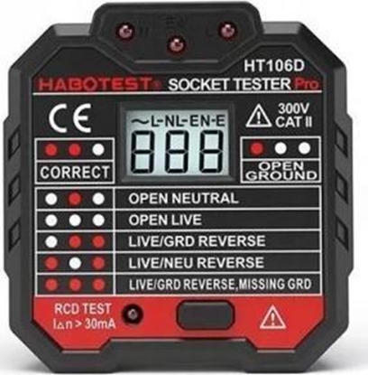 Picture of Habotest Socket tester with digital display Habotest HT106D