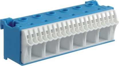 Attēls no Hager Blok samozacisków 63A QC niebieski 26 przyczy 33 x 105 x 34mm (KN26N)