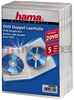 Picture of Hama Double DVD Jewel Case, 5, transparent 2 discs