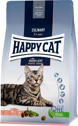Picture of Happy Cat Culinary Atlantic Salmon, sucha karma, dla kotów dorosych, oso atlantycki, 4 kg, worek