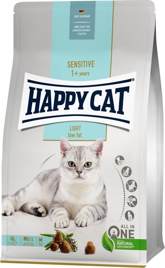 Изображение Happy Cat Sensitive Light, sucha karma, dla kotów dorosych, niskotuszczowa, 4 kg, worek