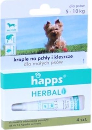 Picture of Happs Herbal - krople na pchy i kleszcze dla maych psów do 10kg