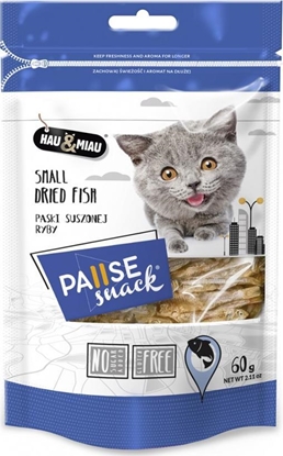 Attēls no Hau&Miau Pausesnack przysmak dla kota, paski suszonej ryby 60g