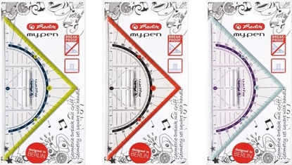 Picture of Herlitz Ekierka 16cm z uchwytem My.Pen róne kolory HERLIT