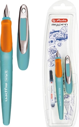 Attēls no Herlitz Pióro wieczne My.Pen M turkus/pomaracz