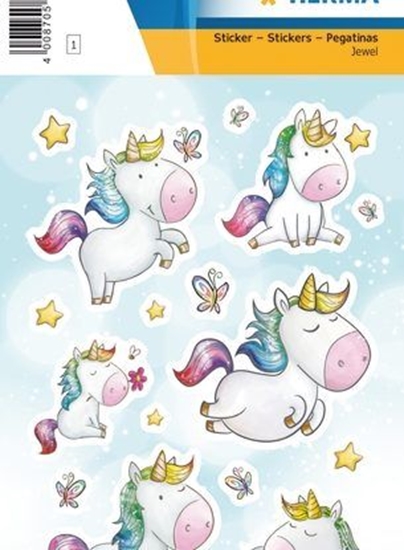 Picture of Herma Naklejki tkanina gwiazdy jednoroca, klejnot - 15402