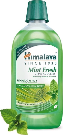 Изображение Himalaya HIMALAYA_Mouthwash płyn do płukania jamy ustnej Mint Fresh 450ml