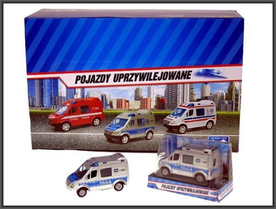 Изображение Hipo Mini Van Policja 8cm w pud.
