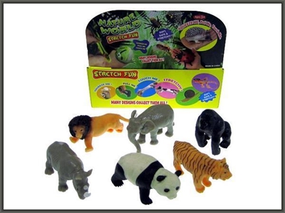 Picture of Hipo Zwierzta dzikie z groszkiem 12cm 6 wzorów p24 HIPO mix Cena za 1szt / gniotek