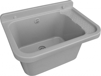 Picture of Zlewozmywak Hydroland  1-komorowy gospodarczy 50 x 34cm szary (ZLEW.50.SZ)