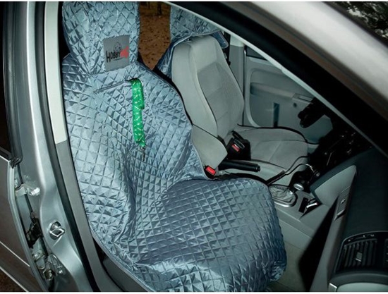 Picture of Hobbydog 190 Pokrowiec Samochodowy Z Rzepem Szary