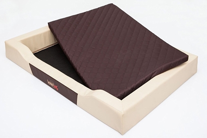 Изображение Hobbydog L (R1) MATERAC Beowy skórzany brzowy