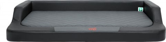 Изображение Hobbydog L (R1) Legowisko Medico Lux (Skaj) Czarny Z Grafitowym Materacem