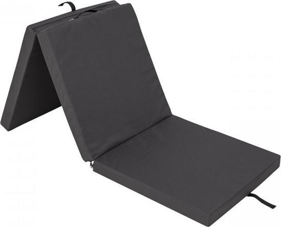 Изображение Hobbygarden Materac gimnastyczny 3-czciowy  Alex 180 cm x 60 cm x 6 cm grafitowy