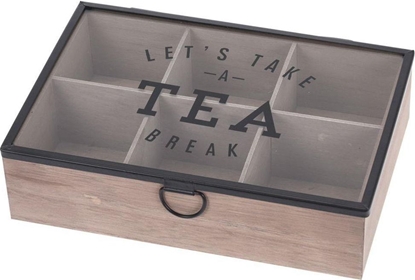 Attēls no Home Styling Collection Pojemnik HERBACIARKA organizer pudełko na herbatę LOFT