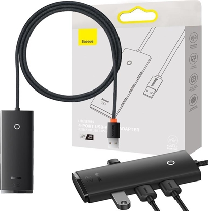 Изображение HUB USB Baseus Lite Series 1x USB-C  + 4x USB-A 3.0 (WKQX030101)