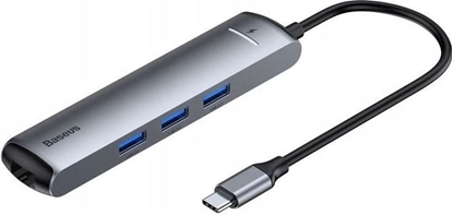 Изображение HUB USB Baseus 2x USB-C  + 2x USB-A 3.0 (BSU3032)